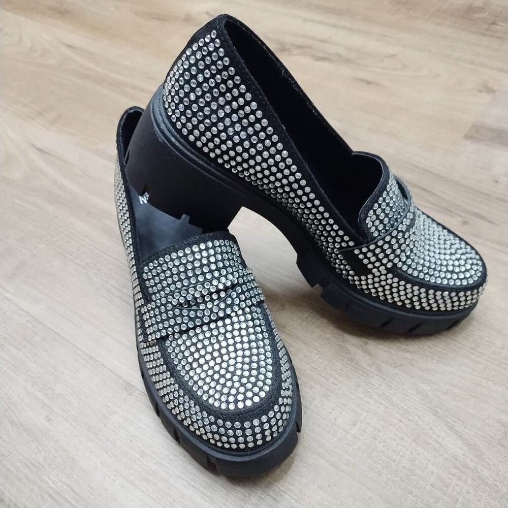 Madden NYC Women's Rhinestone Sparkle Loafer | Size 9